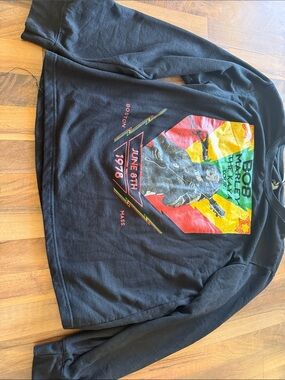 Zion Rootswear Bob Marley Graphic lightweight sweatshirt -XL